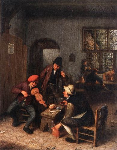 Interior of a Tavern with Violin Player