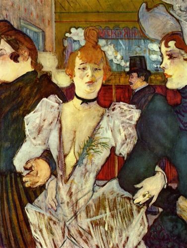 La Goulue Arriving at the Moulin Rouge with Two Women