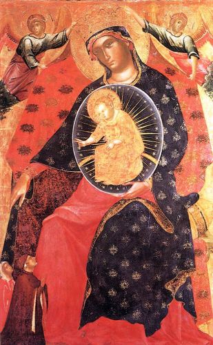 Madonna and Child with two Votaries