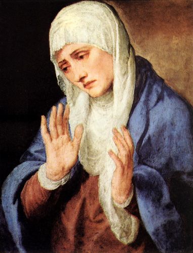 Mater Dolorosa (with outstretched hands)