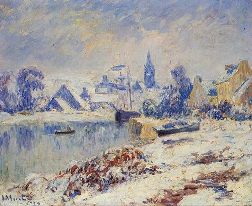 Quimper, Lake Marie in the Snow