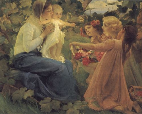 Presenting Flowers to the Infant