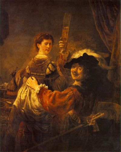Rembrandt and Saskia in the Scene of the Prodigal Son in the