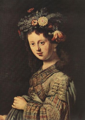Saskia as Flora (detail)