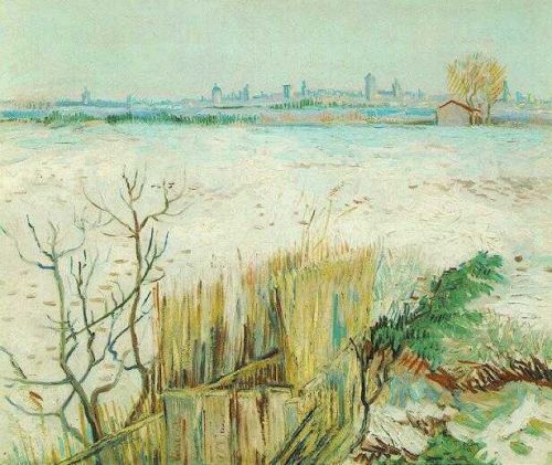 Snowy Landscape with Arles in the Background