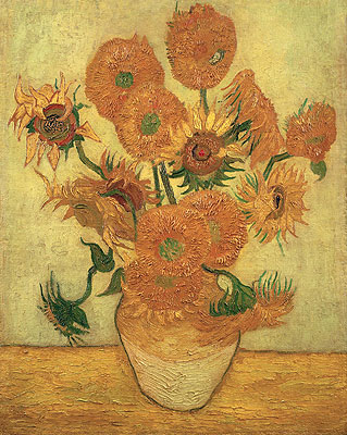 Still Life: Vase with Fourteen Sunflowers, 1889