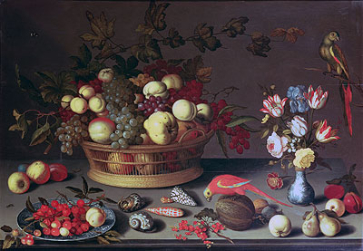 A Basket of Grapes and other Fruit,