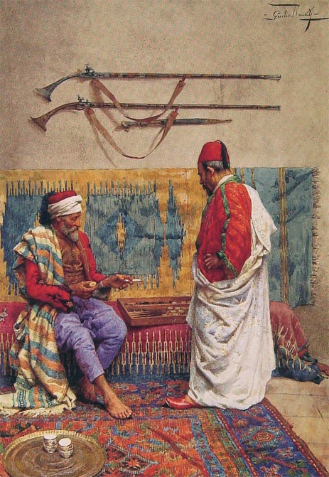 A Game of Backgammon, undated