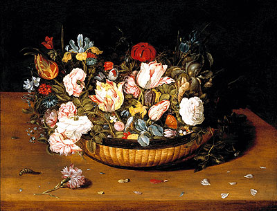 Basket of Flowers, c.1615