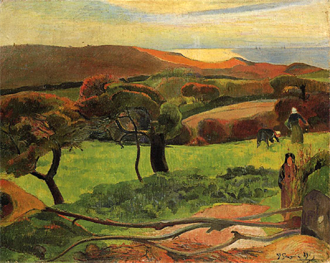 Breton Landscape - Fields by the Sea (Le Pouldu), 1889