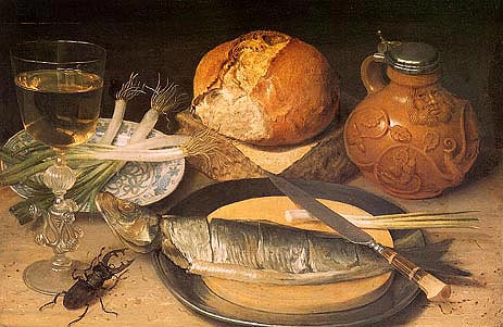 Fish Still Life with Stag-Beetle, 1635
