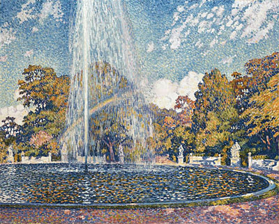 Fountain in the Park of Sanssouci Palace near Potsdam, 1903
