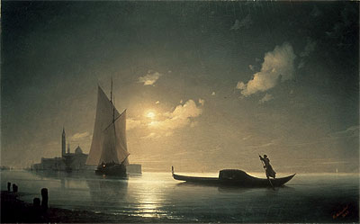 Gondolier at Sea by Night, 1843