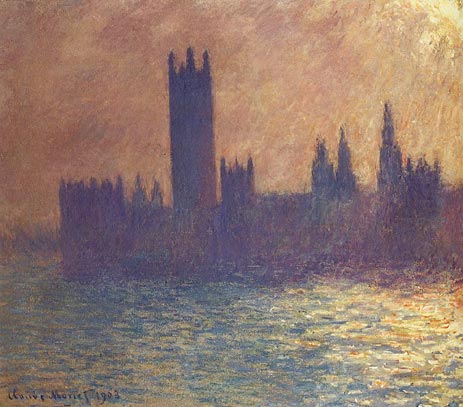 Houses of Parliament, Sunlight Effect, 1903