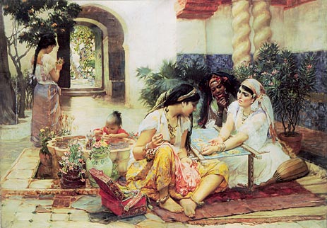 In the Courtyard, El Biar, 1889