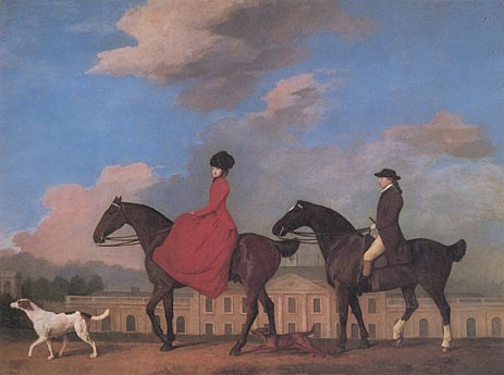 John and Sophia Musters Out Riding at Colwick Hall, 1777