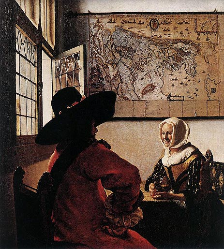 Officer with a Laughing Girl, c.1658/60