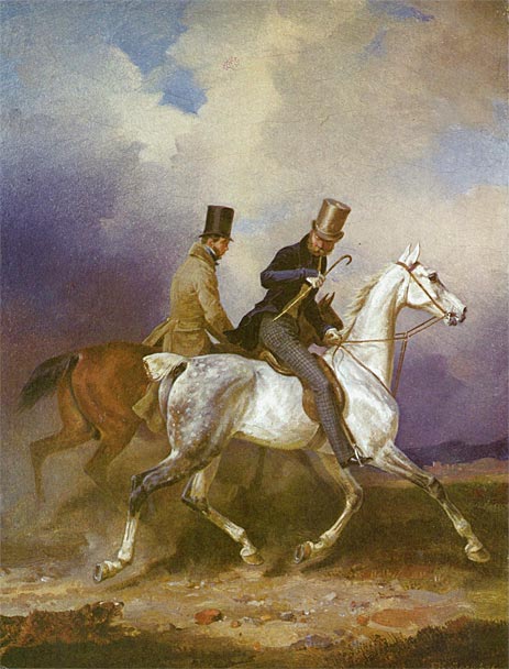 Outing of Prince William of Prussia on Horseback, 1836