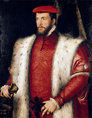 Portrait of Odet de Coligny Cardinal of Chatillon, 1548