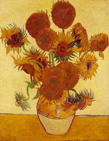 Still Life: Vase with Fourteen Sunflowers, August 188