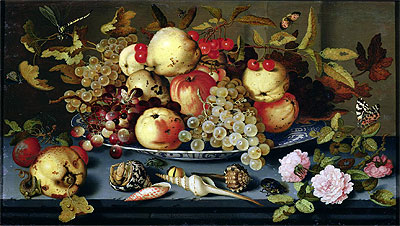 Still Life with Fruit, Flowers and Seafood, 1623