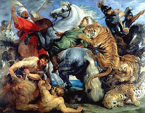 Tiger, Lion and Leopard Hunt, 1616