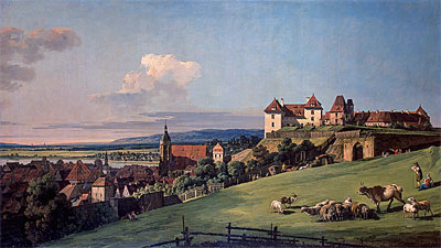 View of Pirna from the Sonnenstein Castle, c.1750/60