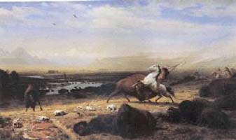 Albert Bierstadt Last of the Buffalo Oil Painting