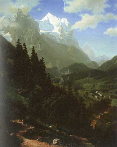Albert Bierstadt The Wetterhorn Oil Painting