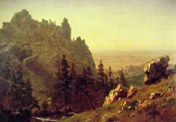Albert Bierstadt Wind River Country Oil Painting