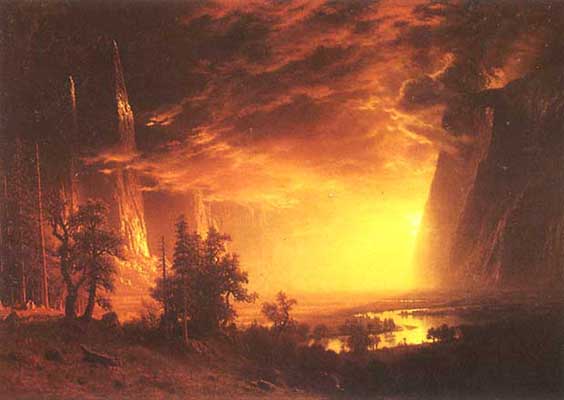 Albert Bierstadt YOSEMITE VALLEY Oil Painting