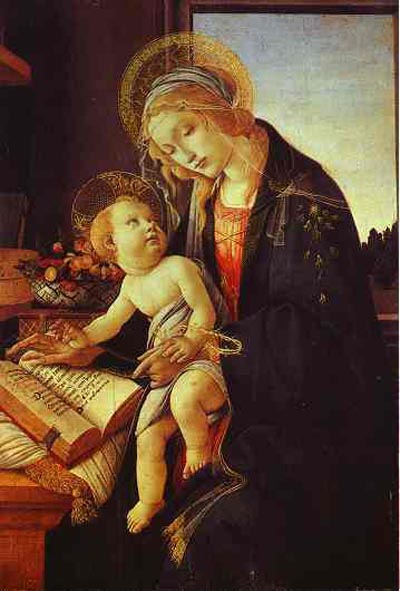 Alessandro Botticelli Madonna del Libro. Oil Painting