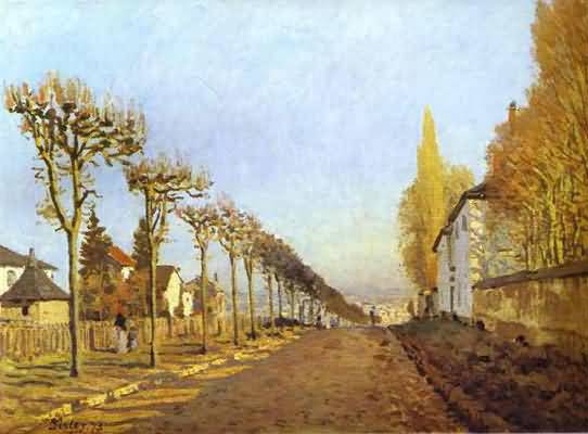 Alfred Sisley Chemin de la Machine Louveciennes Oil Painting