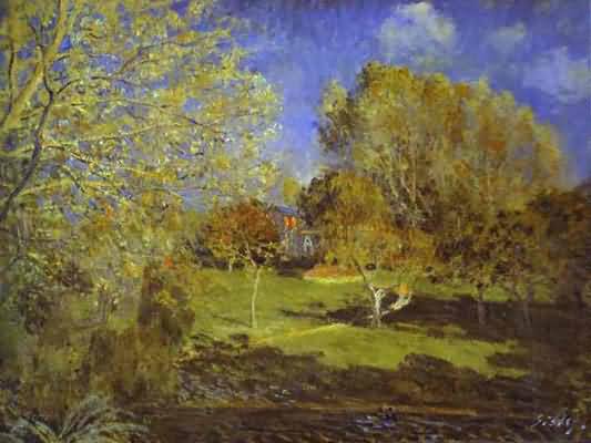 Alfred Sisley The Garden of Hoschede Montgeron Oil Painting