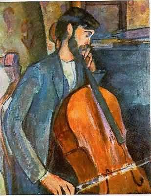 Amedeo Modigliani Il suonatore di violoncello Oil Painting