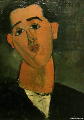Amedeo Modigliani Juan Gris Oil Painting