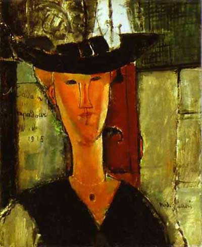 Amedeo Modigliani Madam Pompadour Portrait of Beatrice Hastings Oil Painting
