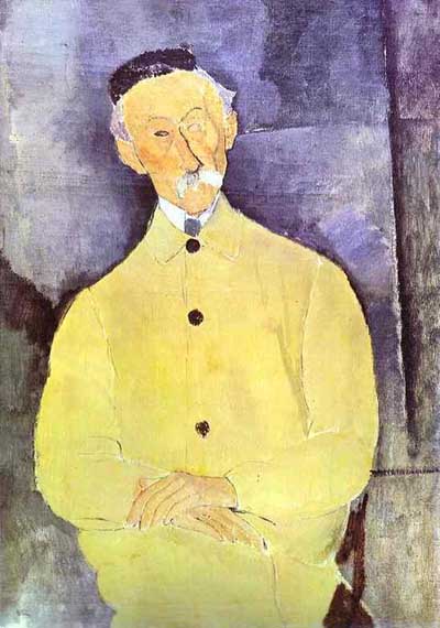 Amedeo Modigliani Monsieur Lepoutre Oil Painting