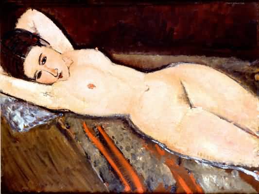 Amedeo Modigliani Reclining Nude Oil Painting