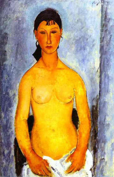 Amedeo Modigliani Standing Nude Elvira Oil Painting