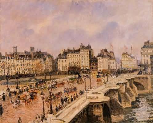 Camille Pissarro A Pont Neuf Oil Painting