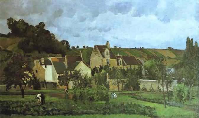 Camille Pissarro L Hermitage a Pontoise Oil Painting