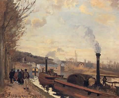 Camille Pissarro The Seine at Marly Oil Painting