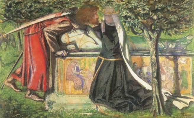 Dante Gabriel Rossetti Arthur s Tomb Oil Painting