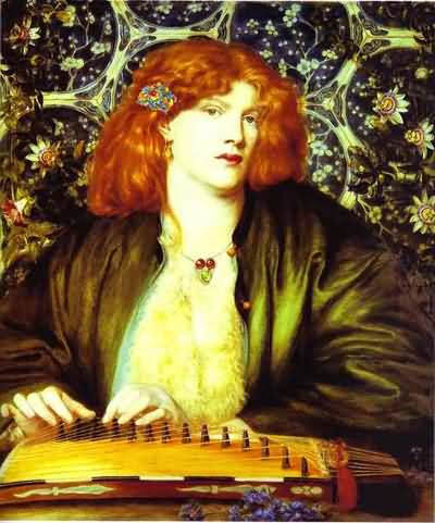 Dante Gabriel Rossetti The Blue Bower Oil Painting