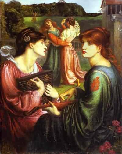 Dante Gabriel Rossetti The Bower Meadow Oil Painting