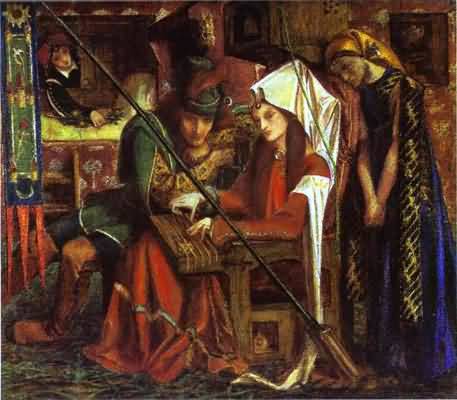 Dante Gabriel Rossetti The Tune of Seven Towers Oil Painting