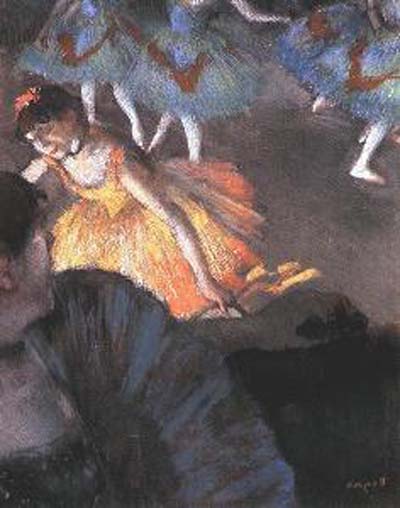 Edgar Degas At the Ballet Woman with a Fan Oil Painting