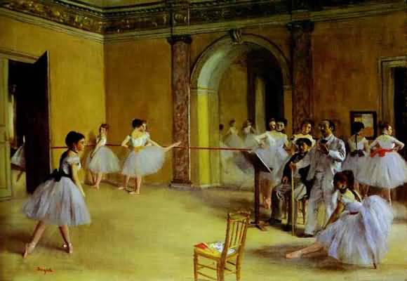 Edgar Degas Ballet Rehearsal on the Set Oil Painting