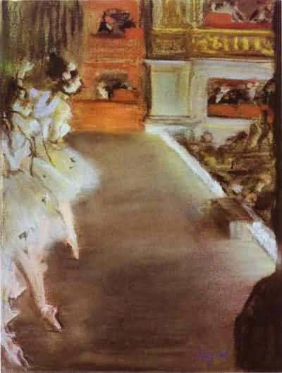 Edgar Degas Dancers at the Old Opera House Oil Painting